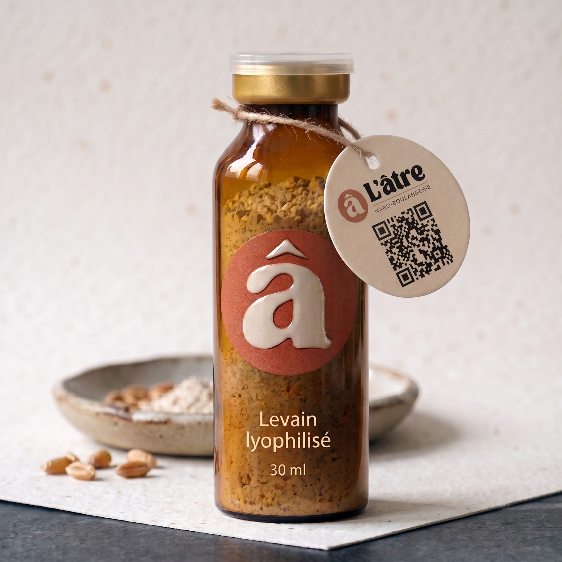 Flacon de levain lyophilisé de L'âtre, 30 ml